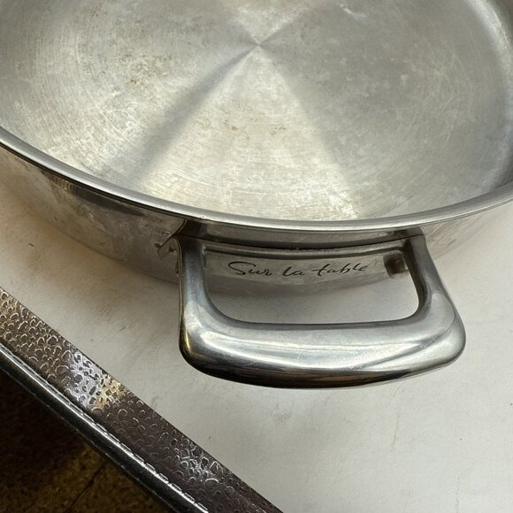 Sur La Table Stainless Steel 12” Skillet Fry Pan Frying 30 cm 5 Qt - Picture 7 of 7